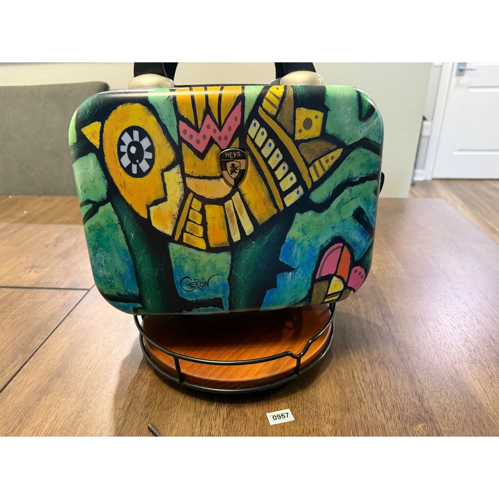 Heys Ceron Pop Art Hardside Vanity Case Multicolor Abstract Travel Beauty Bag